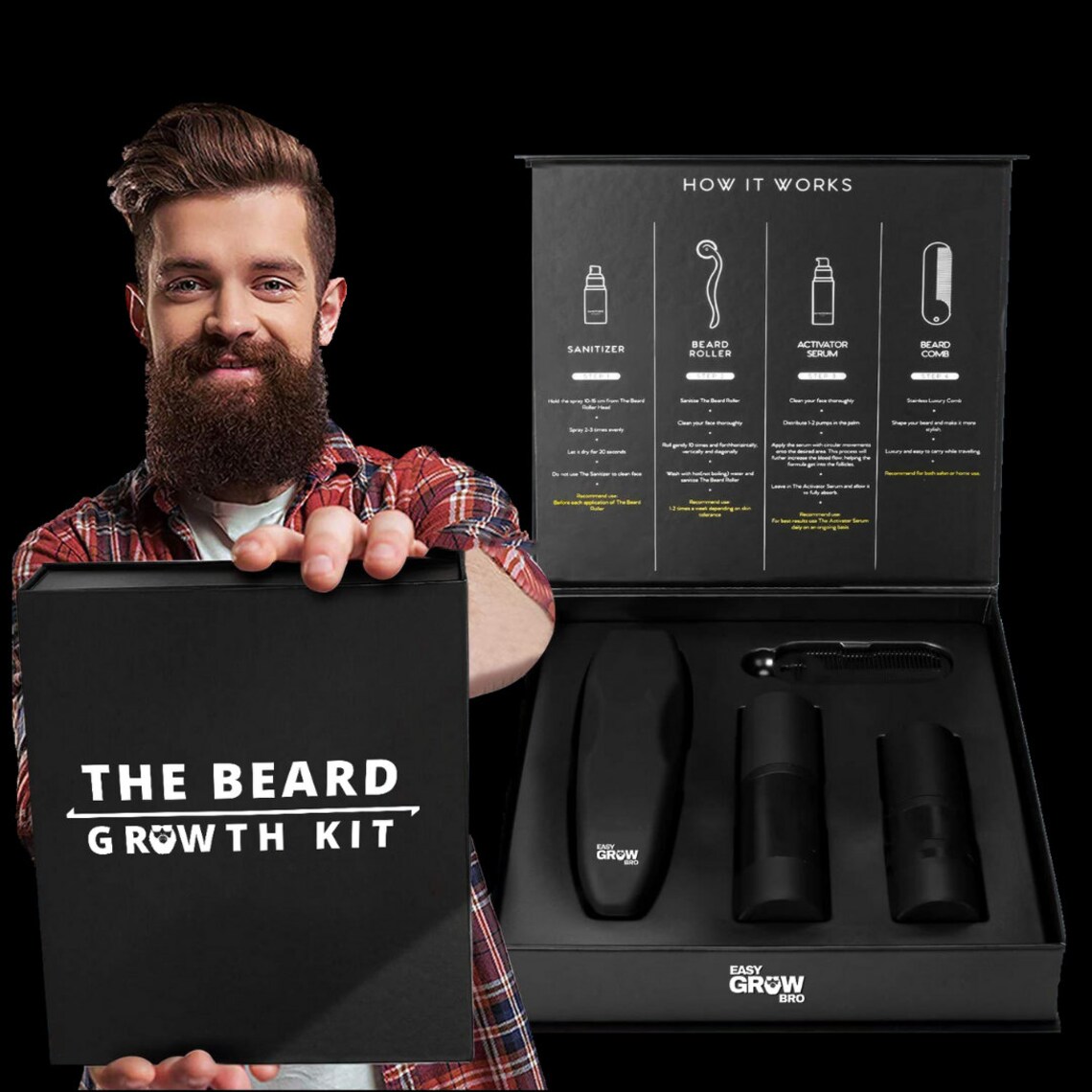 The Beard Growth kit Etsy