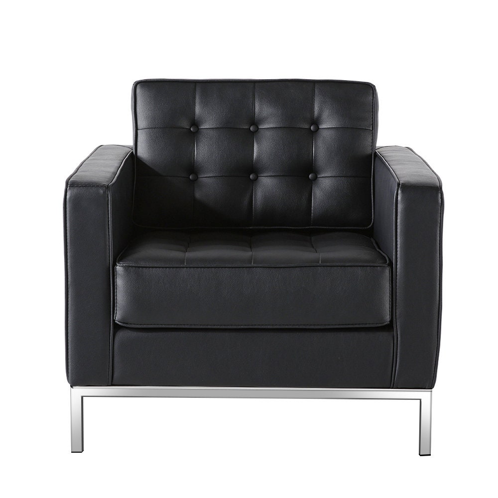 Luxury Contemporary Single Sofa with Ultra Cozy Full Grain Etsy