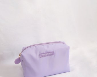 Lilac purple stash makeup bag