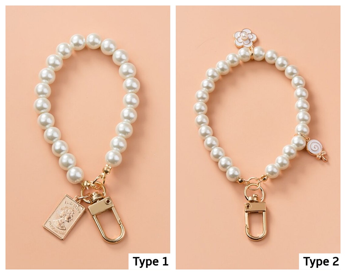 Pearl Phone Charm Strap Phone Lanyard Phone Strap Phone Etsy