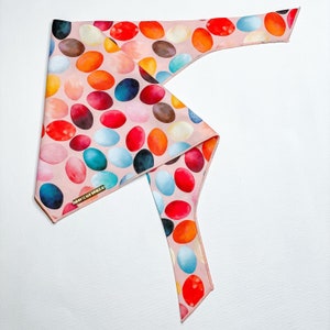 Easter Egg Dog Bandana // “ALABASTER EGGS” // Easter Dog Bandana // Easter Bandana // Cotton Dog Bandana Scarf