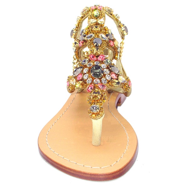 rhinestone gladiator shoes