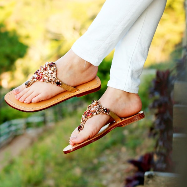 Leather Sandals, Boho Sandals, Wedding Sandals, Greek Sandals, Flat Wedding Shoes, Flat Bridal Shoes, Gift For Her