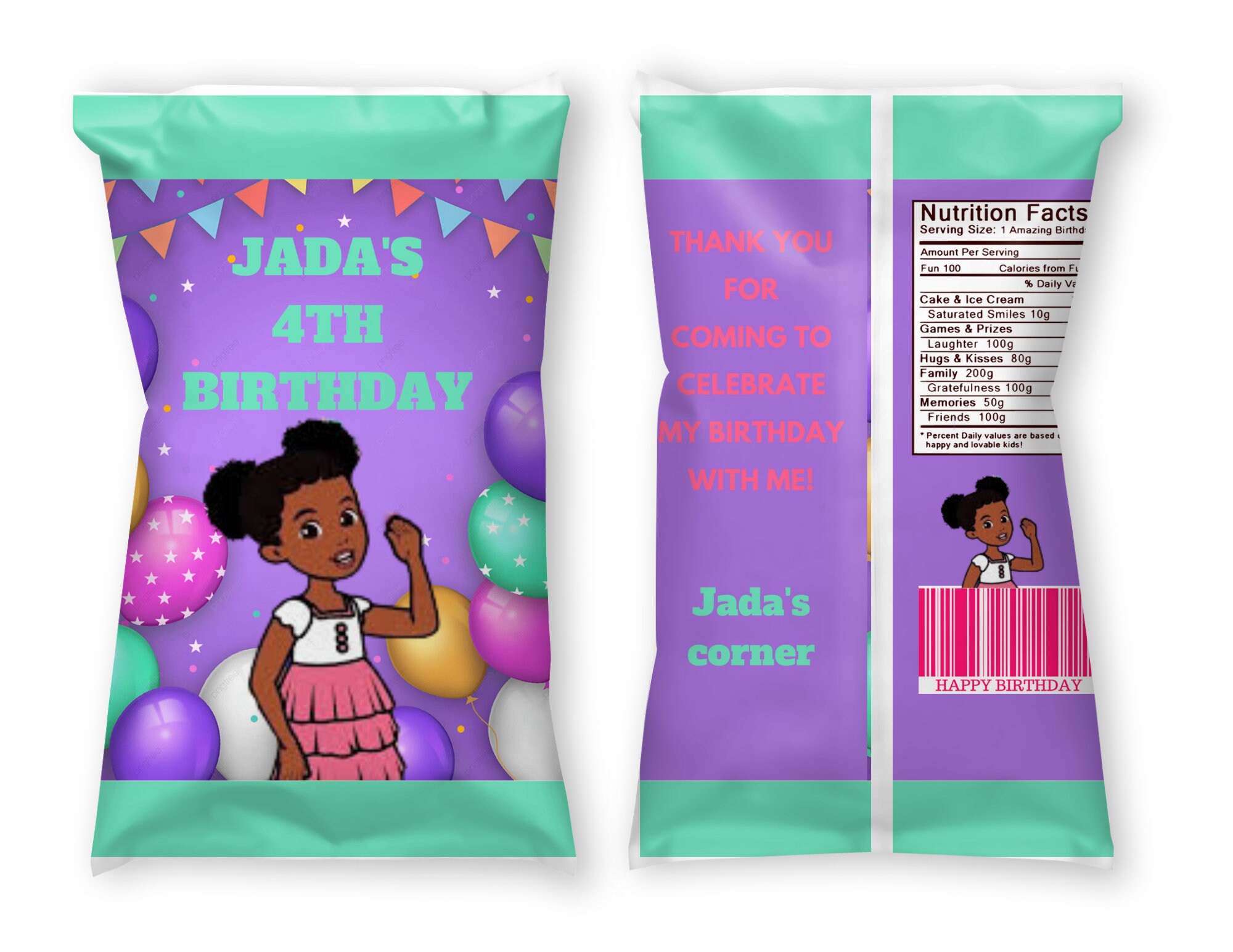 Gracie's Corner Editable Chip Bag DIGITAL FILES ONLY Etsy New Zealand