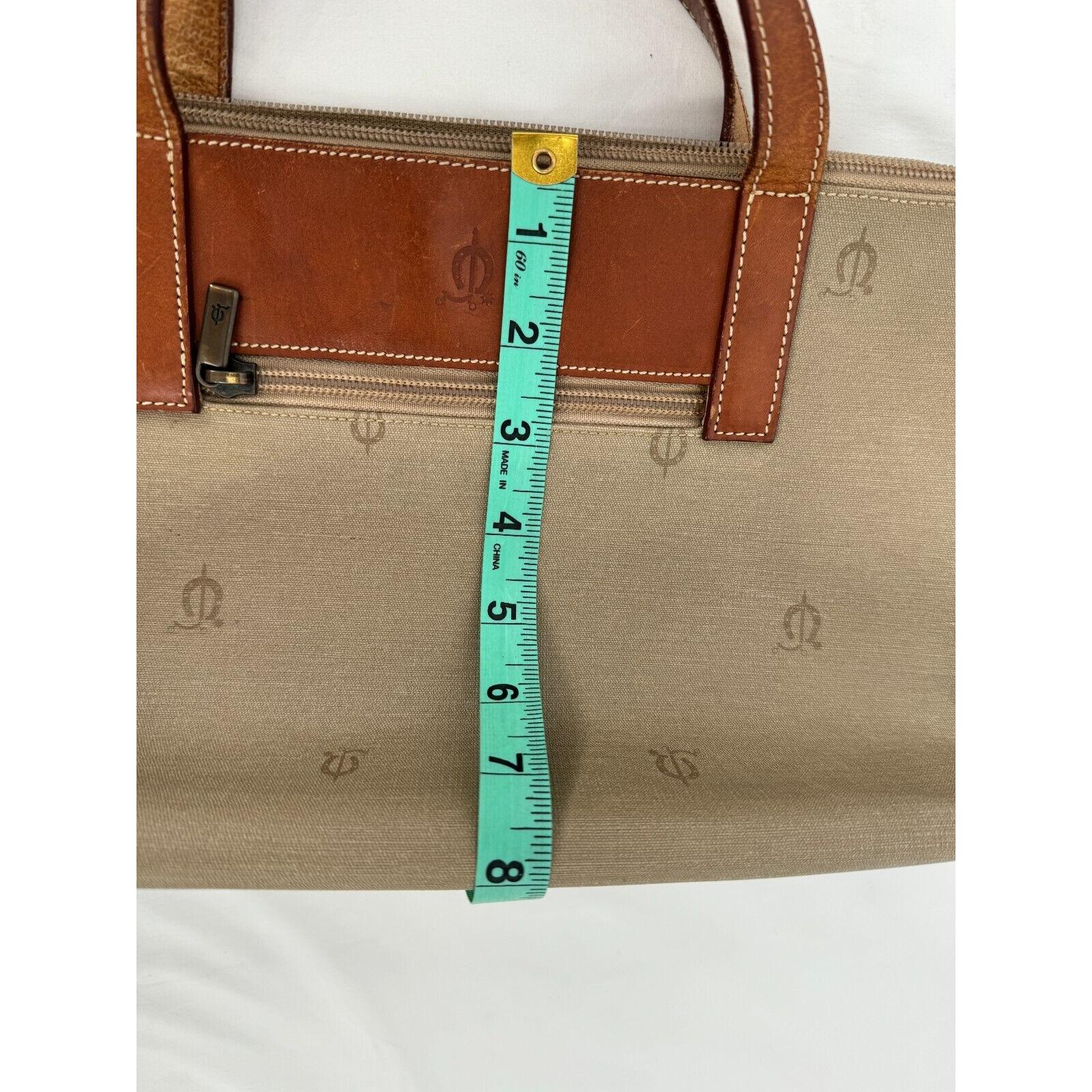 Vintage El Caballo Coated Canvas and Patina Brown Leather 