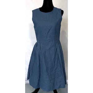 Vintage Gap Blue Linen Dress - Etsy
