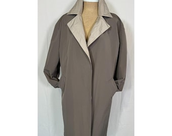 Vintage Max Mara omkeerbare trenchcoat jas: maat 6