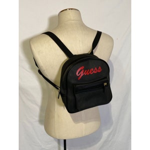 guess vintage heavy nylon mini backpack Factory Pearlman Logo Vintage GUESS red nylon backpack