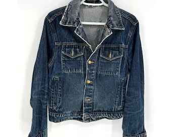 Vintage Levis Jacket Men Green Denim 70598-0785 Type 3 Button