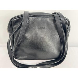 Vintage Roots Canada Luxurious Black Leather Hobo Bag Shoulder Purse Handbag