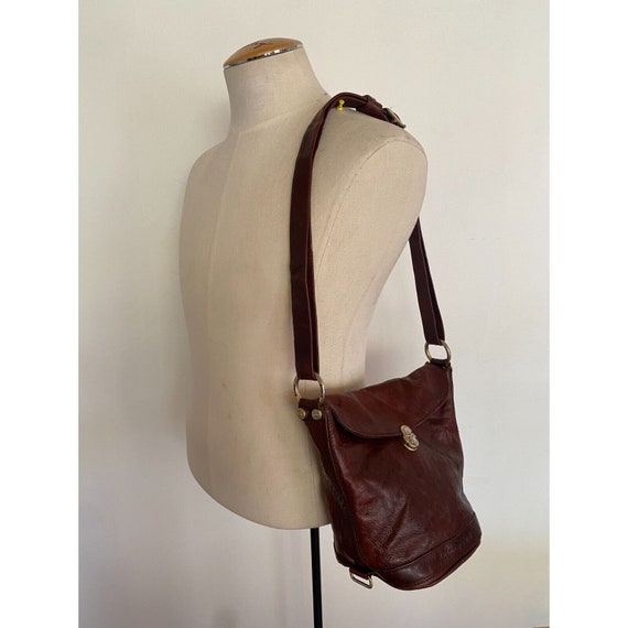 Leather handbag Marino Orlandi Burgundy in Leather - 31173586