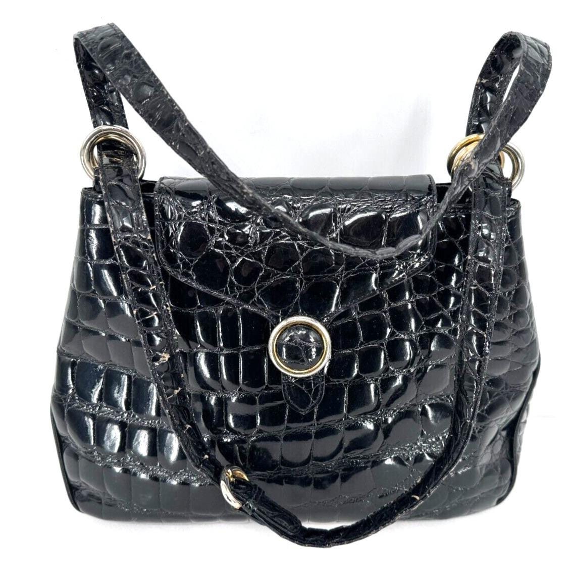 Beautiful Vintage Fontanelli Genuine Leather handbag Fontanelli Flora Designer Quilted Leather Chain Shoulder Handbag main image 2