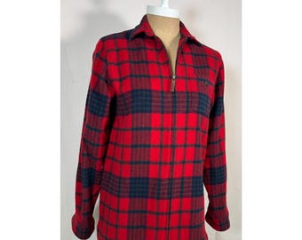 Vintage Ralph Lauren Lambswool Plaid Shacket: Women's Size S