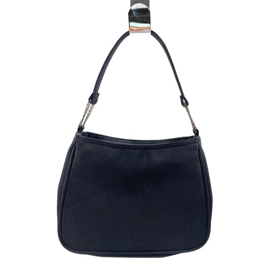 Vintage 80s LANCOME Paris France Black Nylon Fabric Small Shoulder Bag Handbag Purse Etsy Ireland