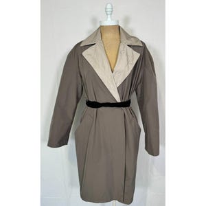 Vintage Max Mara Reversible Trench Coat: Women&#39;s Sz 6, Made in Italy