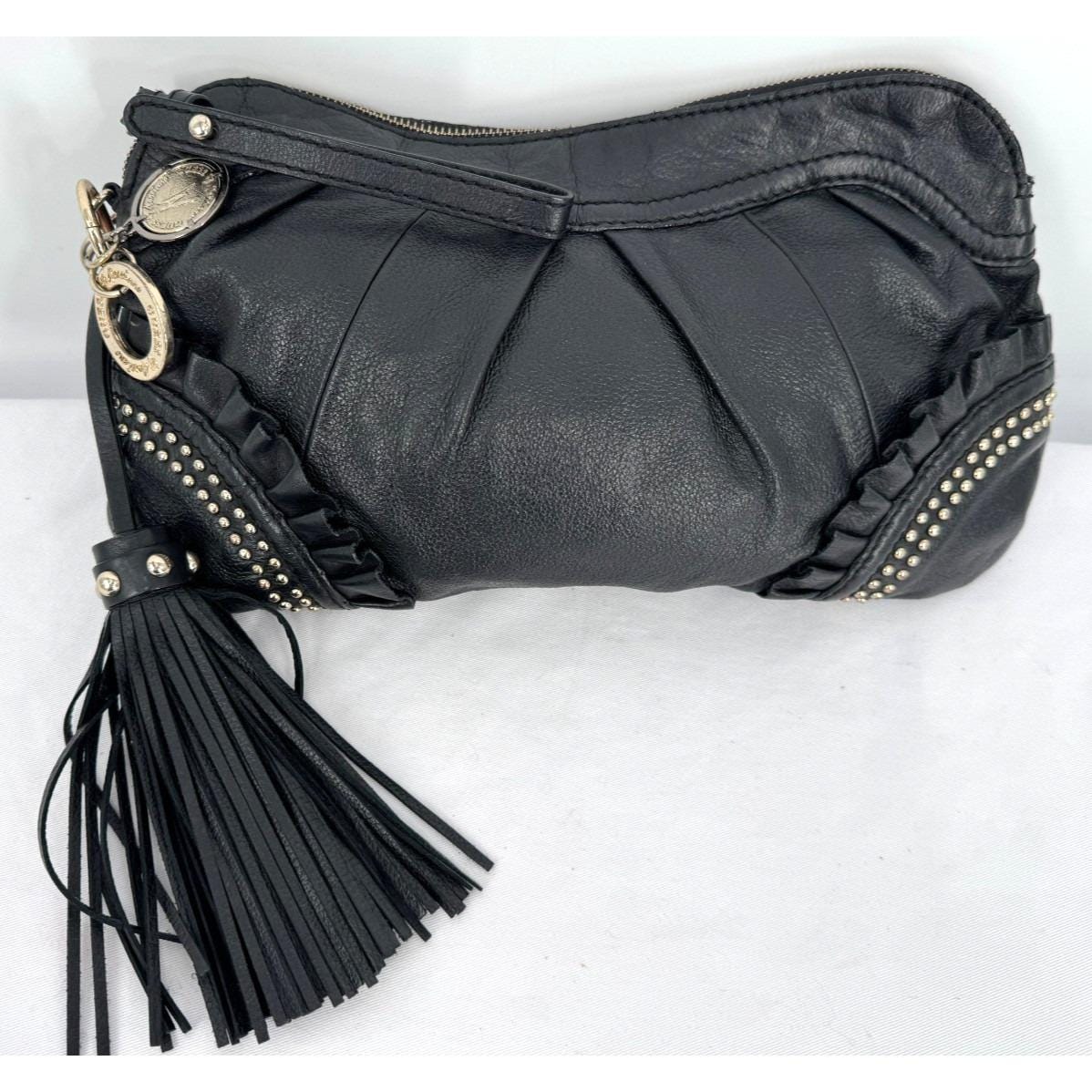 Vintage 90s GUESS by Marciano Black Leather Studded Clutch  Marciano Black Studded Leather Clutch main image 1