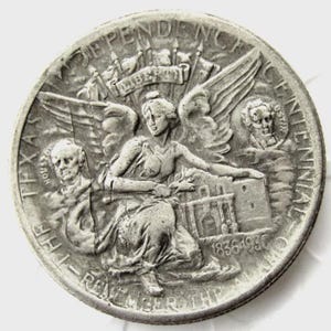 Moneda rara de medio dólar del centenario de Texas de 1937, color plata, de EE. UU. ¡Descúbrela ahora!