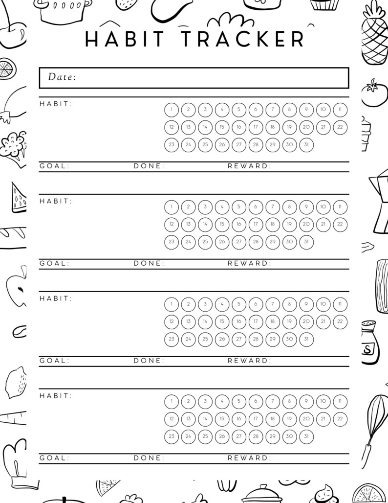 Weight Loss & Fitness Tracker Calorie Tracker Meal Planner Habit Tracker Digital Workout Planner