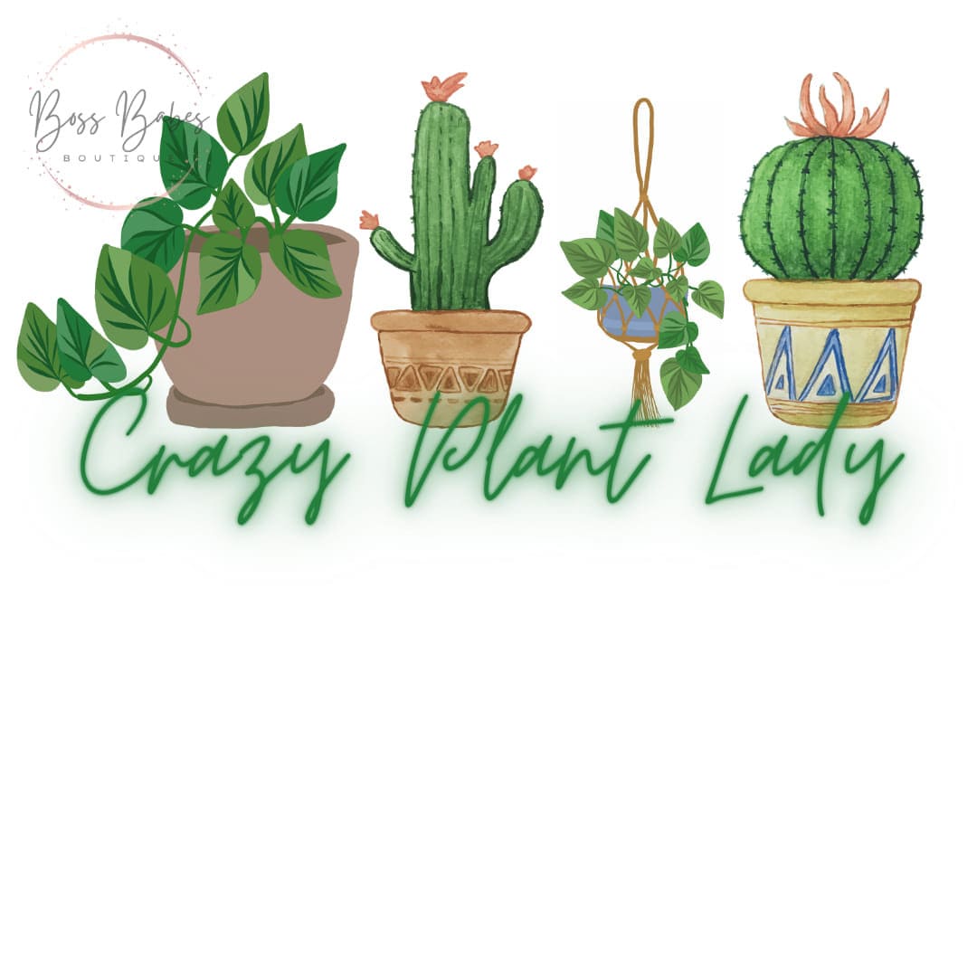 Crazy Plant Lady PNG - Etsy