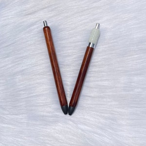 Stylos gel InkJoy personnalisés | Stylos à grain de bois personnalisés | Perle Gem Stylos