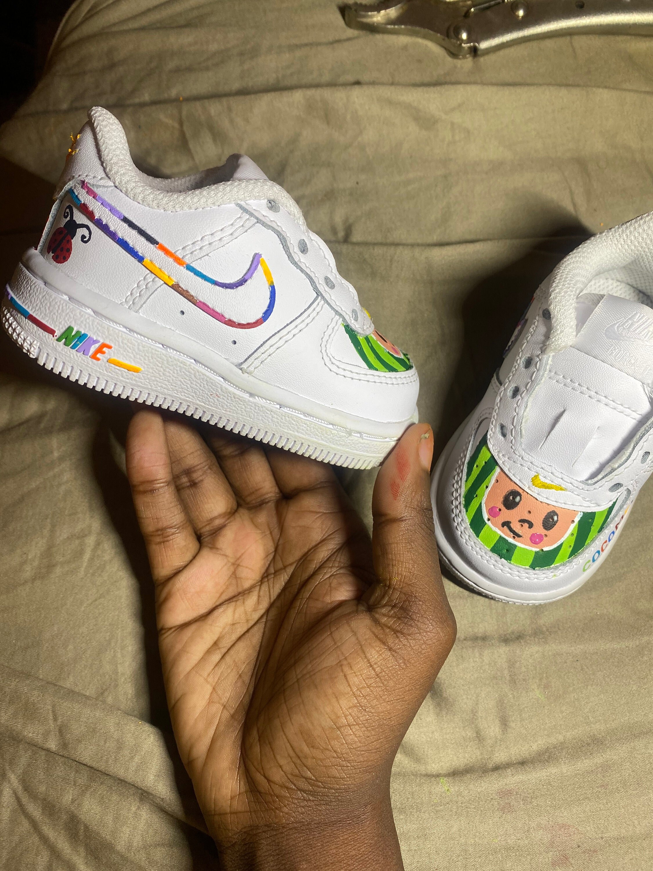 custom cocomelon air force ones