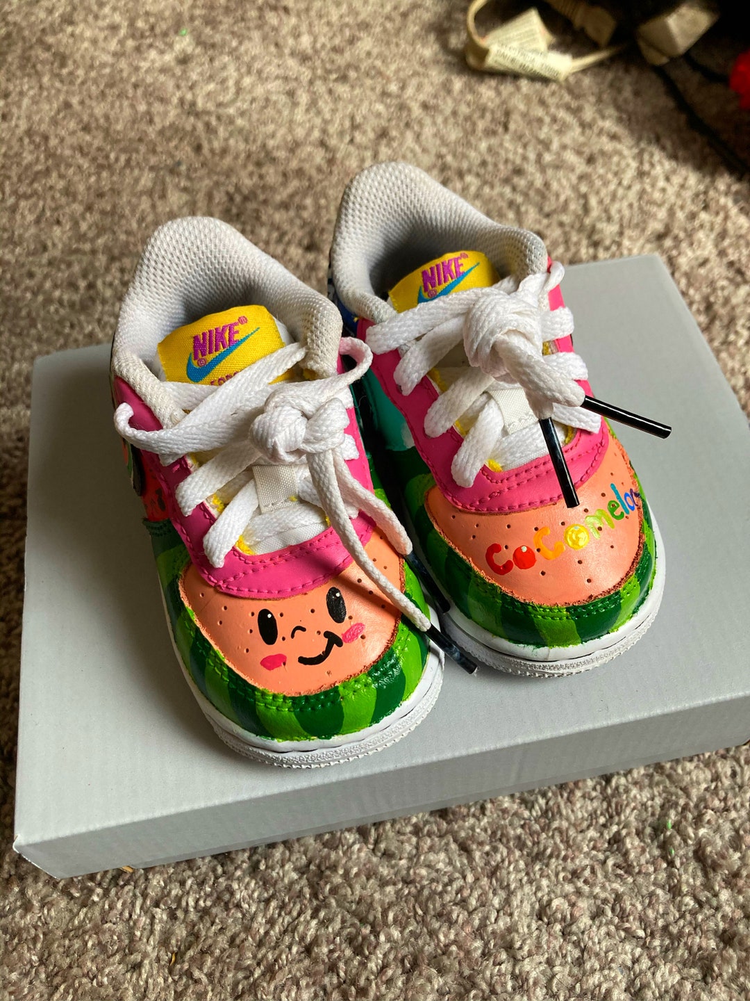 custom cocomelon air force ones