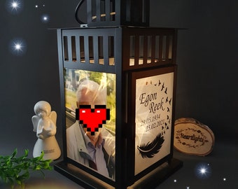 personalized grave lantern photo lantern survivor gift