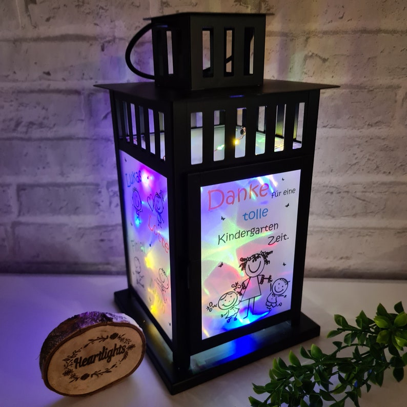 Photo lantern as a farewell gift for educators, teachers, childminders image 3