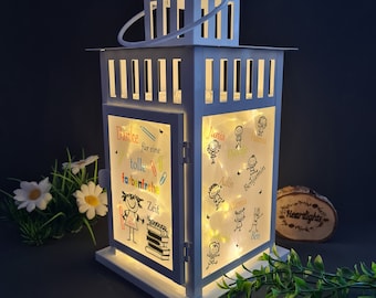 Photo lantern as a farewell gift for educators, teachers, childminders