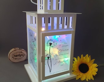 Lantern personalized photo lantern as a farewell gift for educator, teacher, childminder, with desired saying, name, gift farewell