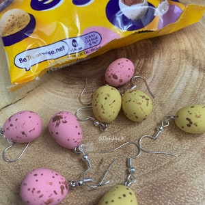 Easter Mini Eggs Earrings Polymer Clay