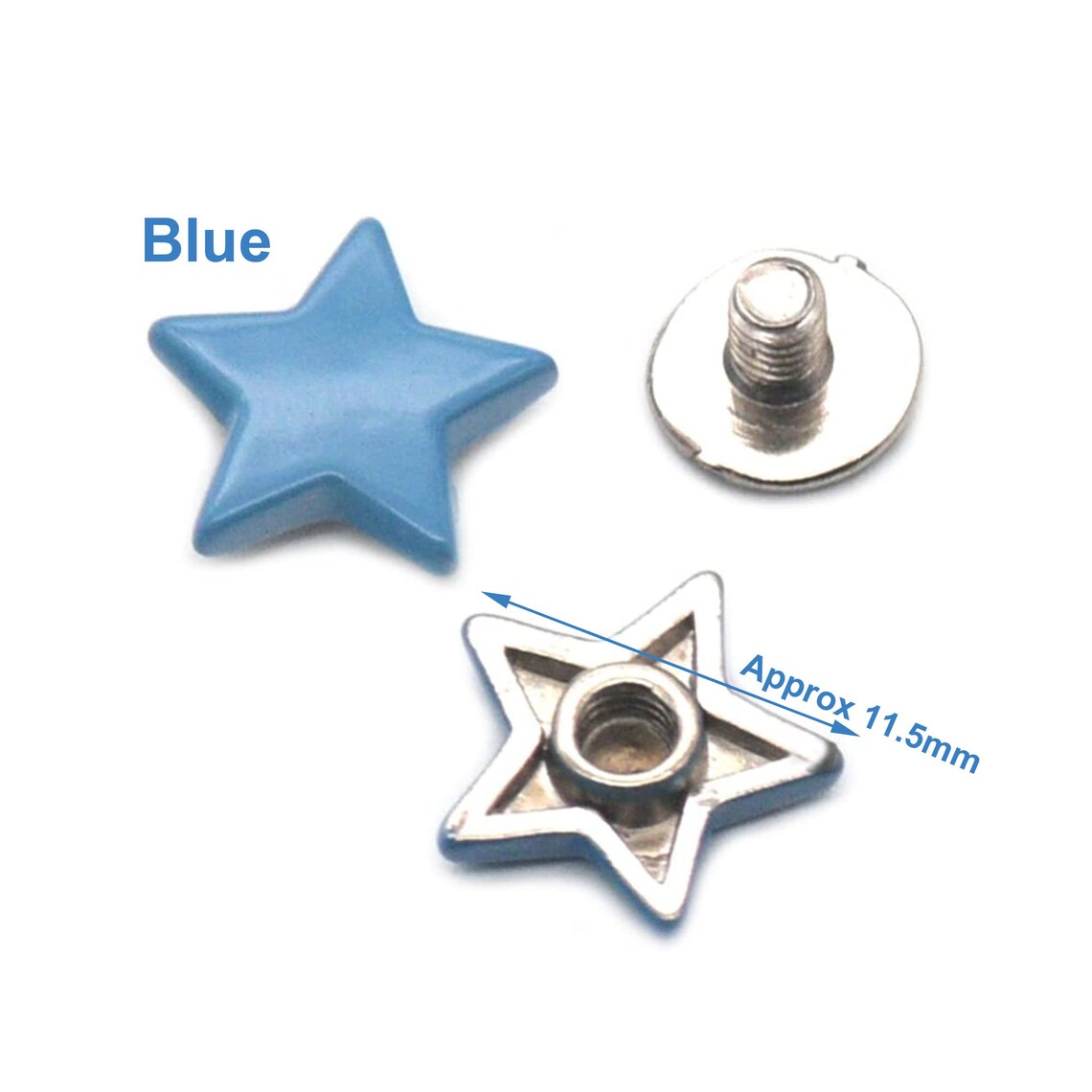 Alloy Star Shape Rivet Stud Handmake Button Screw Pack Cloth Shoes Punk ...