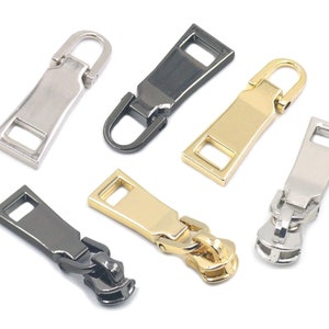 Alliage de zinc Pull Zipper Slider Fix Repair Replacement Puller Tab Instant Stop Bottom