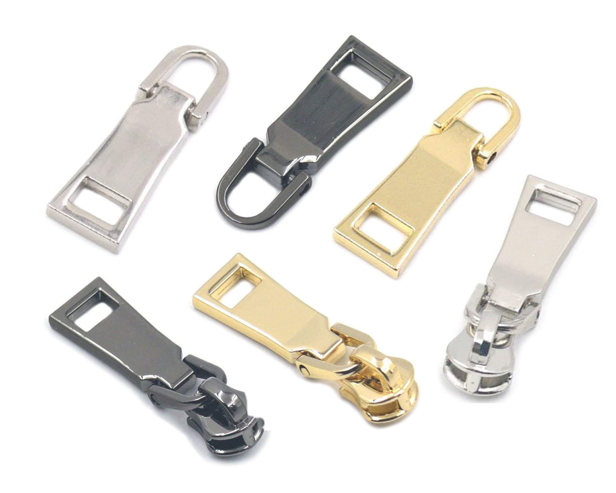 2/12PCS Fashion Zipper Slider Puller Instant Zipper Repair Kit
