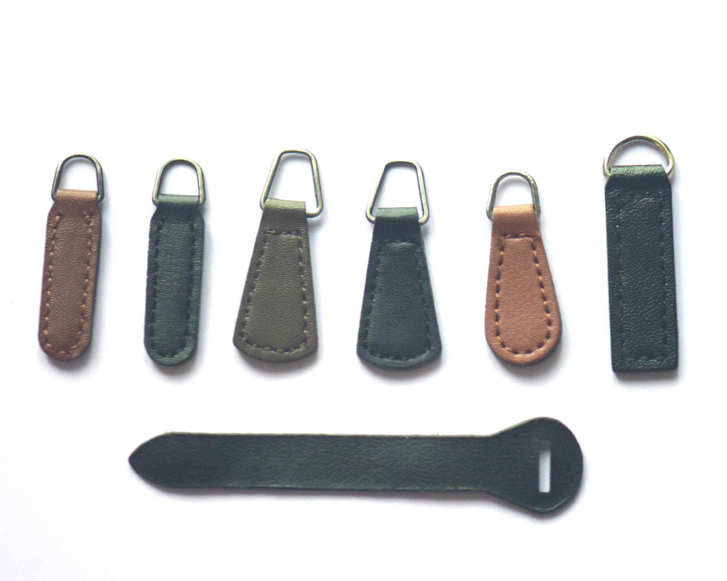 Zipper Pull, Leather Zipper Pull, Purse Zipper Pulls, Coat Zipper Pulls,  Jacket Zipper Pulls, Leather Zipper Pull Tab, Handmade Zipper Pull 