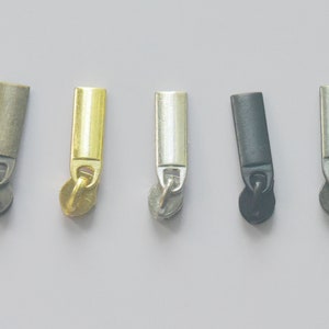 25 Pcs #3 Zipper Puller Slider Metal Repair Stop for Luggage Wallet Handbag Bag