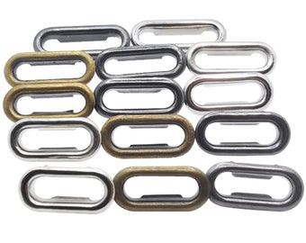 Oval shaped Eyelets Grommet & Washers DIY Brass Canvas Clothing Dressing Bags