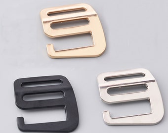 Zinc Alloy G 9 hooks Strap Slide Bra Making Buckle Adjustment Swimwear Clothing 25mm 38mm
