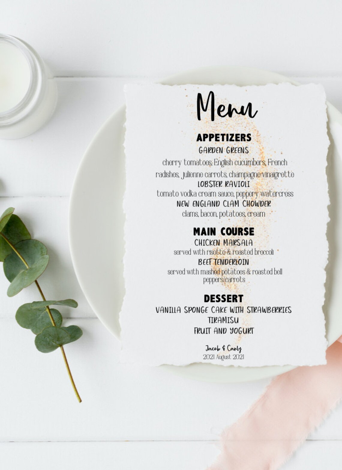 Wedding Menu Bridal Shower Drink Menu Simple Sign Buffet