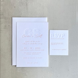 Custom Letterpress Printing - Letter Press Invitation Suite - Letterpress Wedding Invitations - Custom Invitation Suite for Letterpress