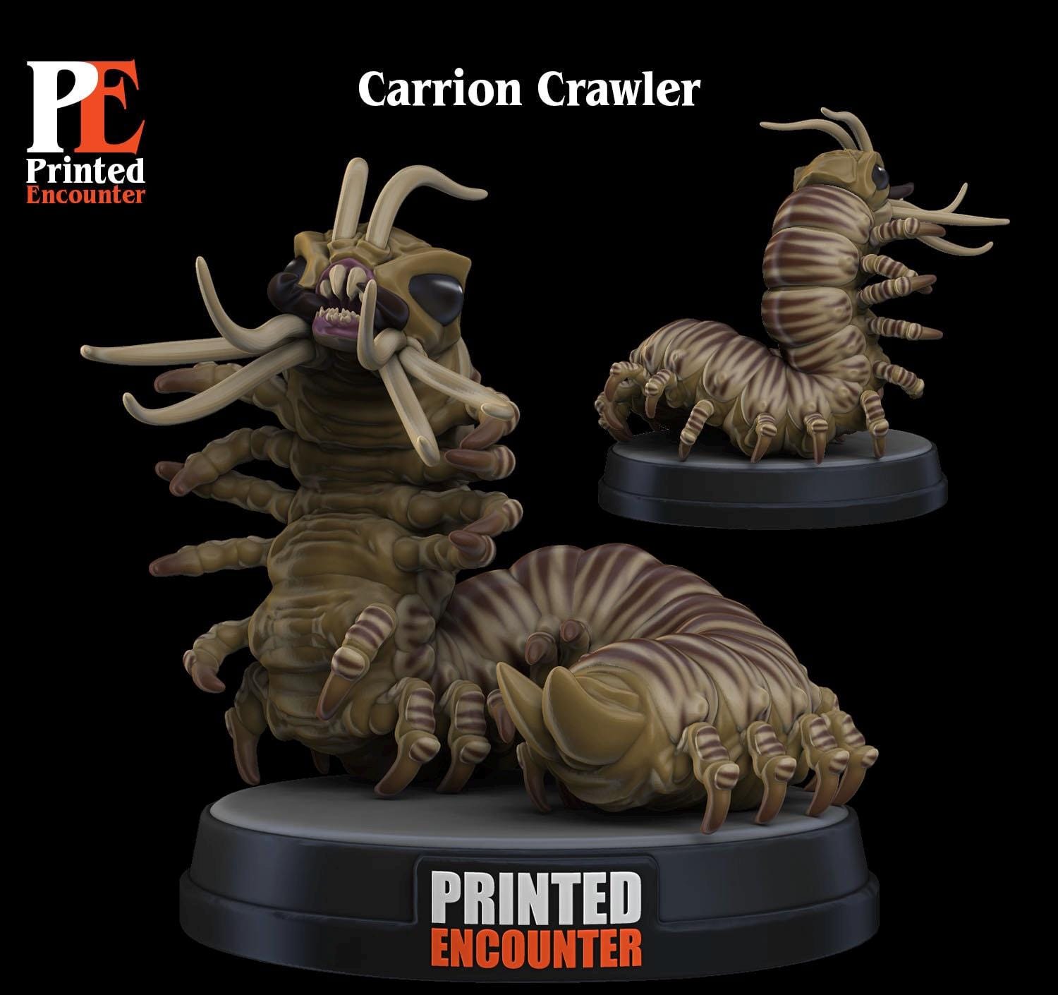 Printed Encounter - Carrion Crawler - Etsy