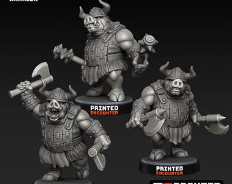 Printed encounter - pig faced orcs