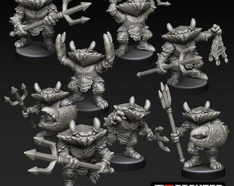 Printed encounter - Crabfolk Warriors