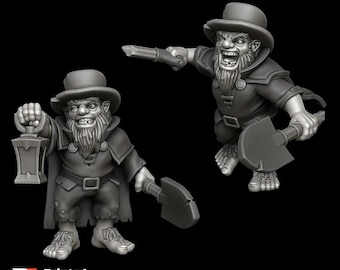 Printed encounter - Halfling Grave Digger At Arms