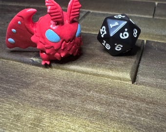 hand painted - grumpiiart - red mothman