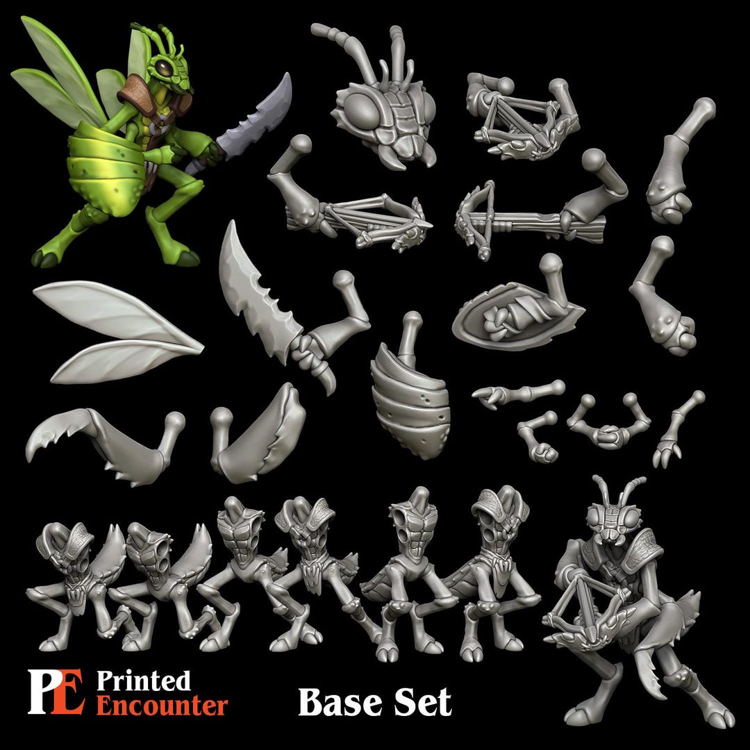 Printed Encounter - Modular Insectoids Kits - Etsy