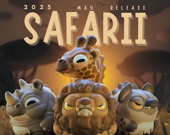 Grumpii art - Liion - Rhiino - Hyenii - Raffii