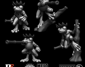 Printed encounter - Meso Frogfolk - Mesoamerican Frogfolk squad