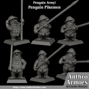 Penguin army - penguin pikemen