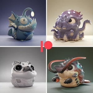Grumpii art - anglii - squidtopii - sealii - lobsteru